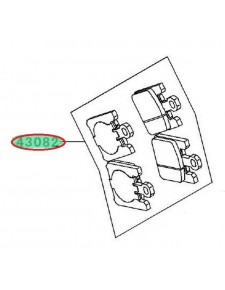 PLAQUETTES FREIN AVANT ZX10R 430820031