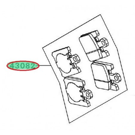 PLAQUETTES FREIN AVANT ZX10R 430820031