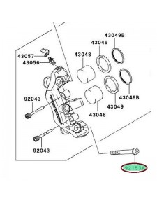 Vis de fixation M10x60 Kawasaki 921531531 | Moto Shop 35