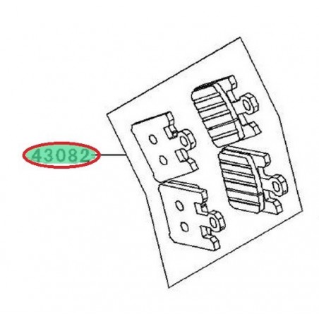 PLAQUETTES FREIN AVANT ZX10R 430820058