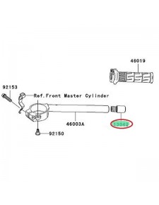 EMBOUT DE GUIDON ZX10R 2006-2007                           