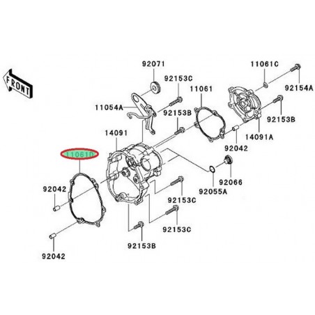 CARTER ALLUMAGE "JOINT" ZX10R 110610336