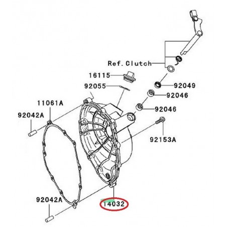 CARTER EMBRAYAGE DROIT ZX10R 140320105