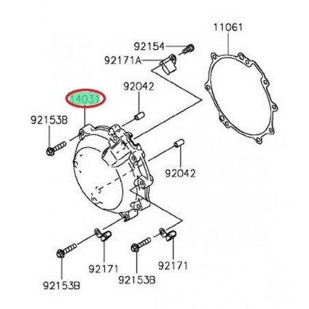 Carter alternateur gauche ZX10R 140310555                        