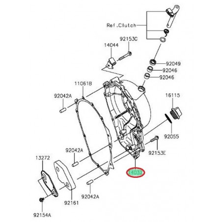 Carter embrayage droit ZX10R 140320560                          