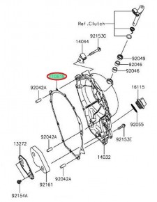 Carter embrayage "joint" ZX10R 110610735                                 