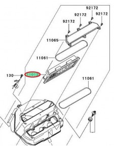 FILTRE A AIR ZX6R/636 110130010