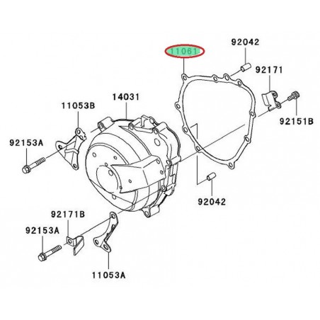 Joint carter d'alternateur Kawasaki 110610113 | Moto Shop 35