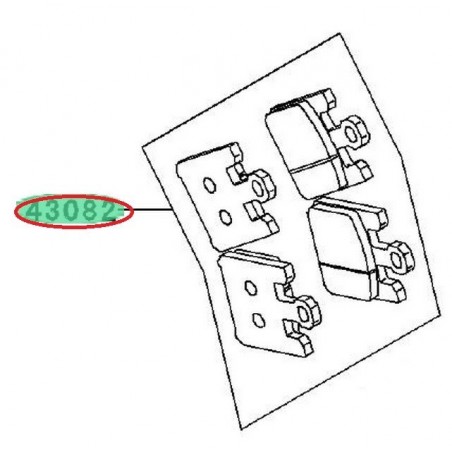 PLAQUETTES FREIN AVANT ZX6R 636 430820037
