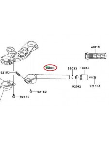 DEMI GUIDON DROIT ZX6R 460030068