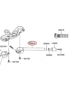 DEMI GUIDON DROIT ZX6R 460030068