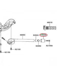 EMBOUT GUIDON ZX6R 130421133