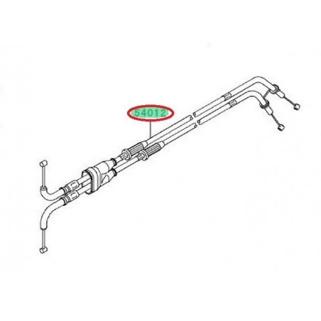 CABLES DE GAZ DOUBLE ZX6R 540120194