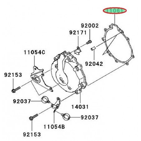 CARTER ALTERNATEUR "JOINT" ZX6R 110610249