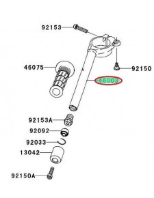 DEMI GUIDON GAUCHE ZX6R 460030136