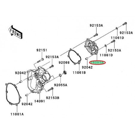 CARTER PIGNON DEMARREUR DROIT ZX6R 140911697