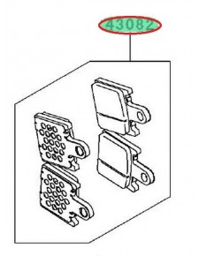 PLAQUETTES FREIN AVANT ZX6R 430820104
