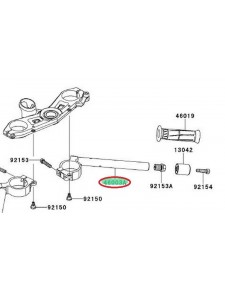 DEMI GUIDON DROIT ZX6R 460010163