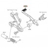 PEDALE DE FREIN ARRIERE ZX6R 636 430010718                     