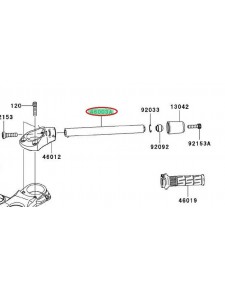 DEMI GUIDON DROIT ZZR1400 460030084