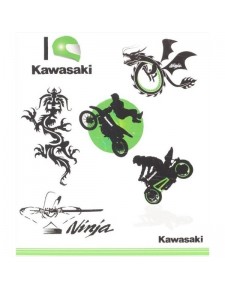 Kit tatouages enfant Kawasaki | Réf. 226SPM0017