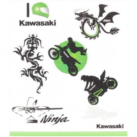 Kit tatouages enfant Kawasaki | Réf. 226SPM0017