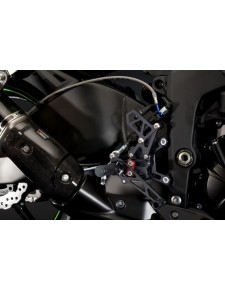 PLATINES REPOSE PIED REGLABLE ZX6R 2009-2012                    