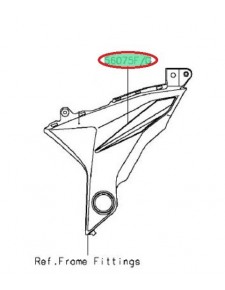   "autocollant"cache pivot droit Z800 560752183