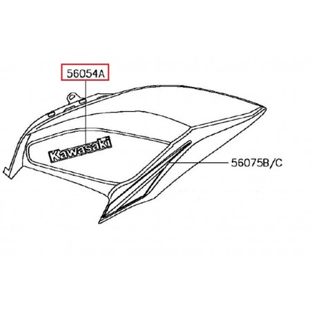 "autocollant" KAWASAKI réservoir            