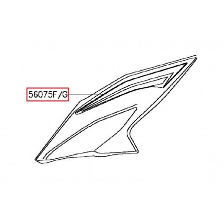 "autocollant" tête de fourche gauche                  