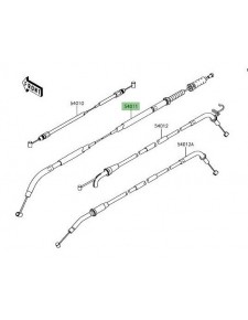 Câble embrayage Kawasaki Z900 (2017-2019) | Réf. 540110618