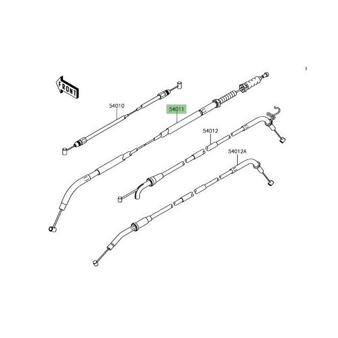 Câble embrayage Kawasaki Z900 (2017-2019) | Réf. 540110618