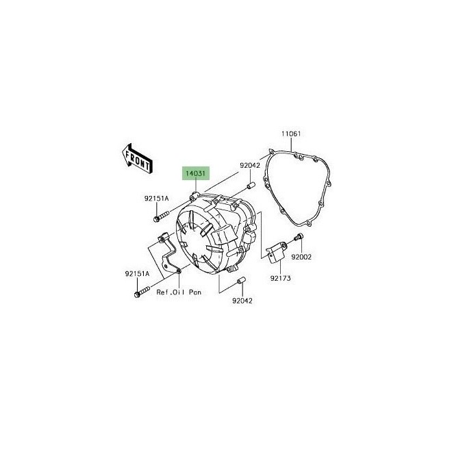 Carter d'alternateur Kawasaki Z900 (2017-2019) | Réf. 140310611