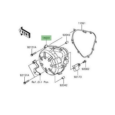 Carter d'alternateur Kawasaki Z900 (2017-2019) | Réf. 140310611
