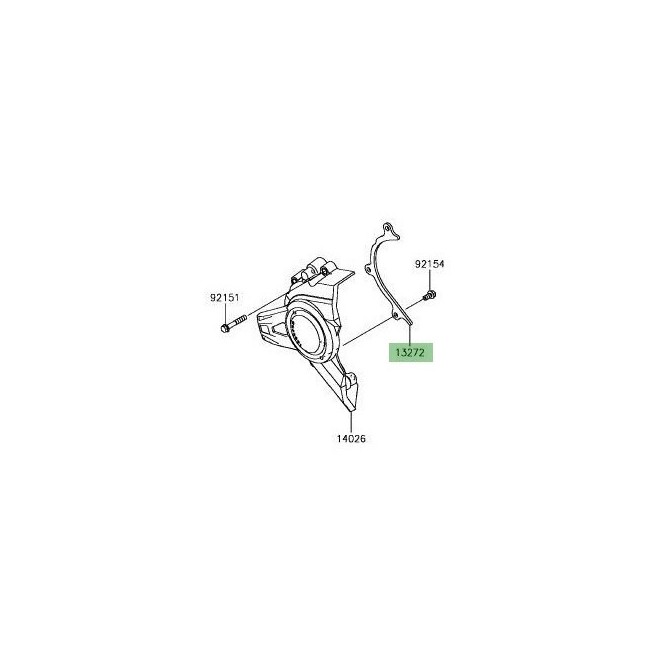 Plaque de protection carter PSB Kawasaki Z900 (2017-2024) | Réf. 132722238