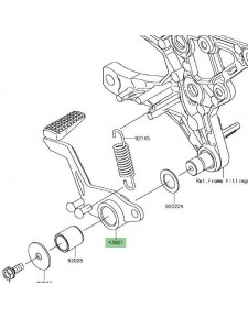 Pédale de frein Kawasaki Z900 (2017-2024) | Réf. 430010749