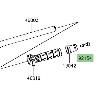 Vis embout de guidon Kawasaki Z900 (2017 et +) | Moto Shop 35