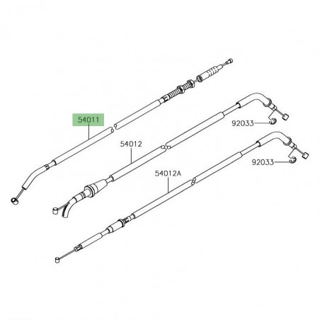 Câble embrayage Kawasaki Versys-X 300 (2017-2018) | Réf. 540110622