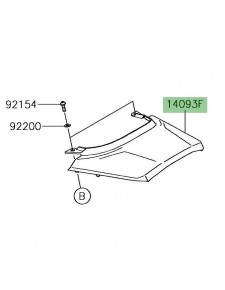 Carénage coque arrière selle Kawasaki Versys-X 300 (2017-2018) | Réf. 140930556