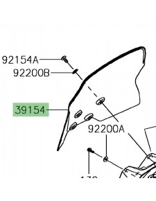 Saute-vent Kawasaki Versys-X 300 (2017-2018) | Réf. 391540358