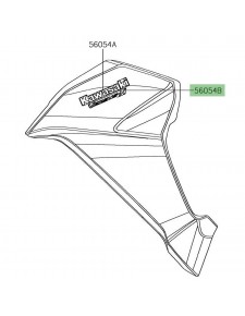 Autocollant "Versys-X" carénage Kawasaki Versys-X 300 (2017-2018) | Moto Shop 35