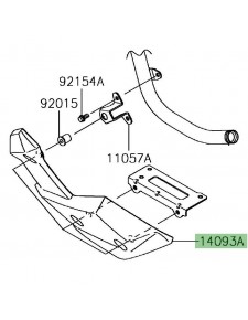 Sabot moteur gauche Kawasaki Versys-X 300 (2017-2018) | Réf. 140930549