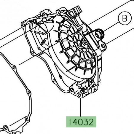 Carter d'embrayage Kawasaki Versys-X 300 (2017-2018) | Réf. 140320633