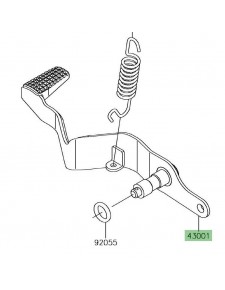 Pédale de frein Kawasaki Versys-X 300 (2017-2018) | Réf. 430010750