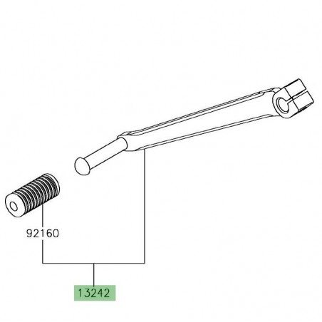 Sélecteur de vitesse Kawasaki Versys-X 300 (2017-2018) | Réf. 132420244