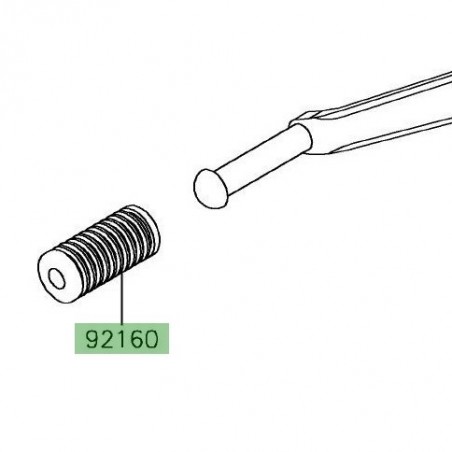 Caoutchouc sélecteur de vitesse Kawasaki Versys-X 300 (2017-2018) | Réf. 921601036