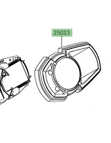 Dessus de compteur Kawasaki Versys-X 300 (2017-2018) | Réf. 250230143