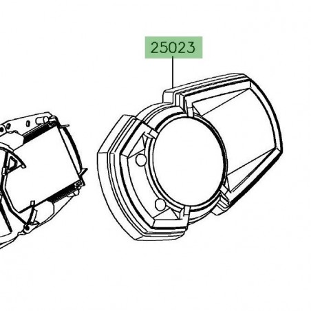 Dessus de compteur Kawasaki Versys-X 300 (2017-2018) | Réf. 250230143