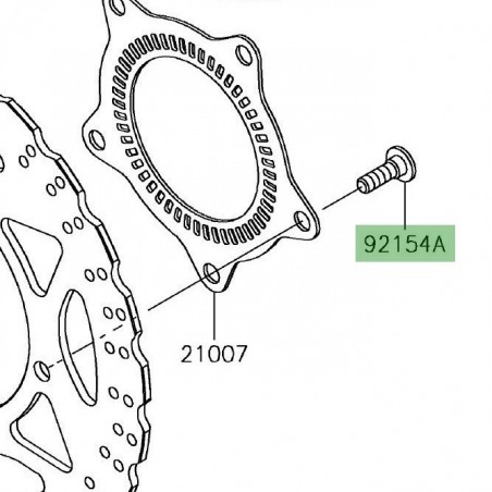 Vis fixation disques de frein Kawasaki Versys-X 300 (2017-2018) | Réf. 921542534