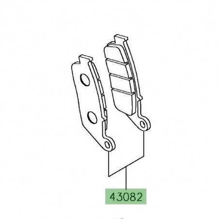 Plaquettes frein avant Kawasaki Versys-X 300 (2017-2018) | Réf. 430820173